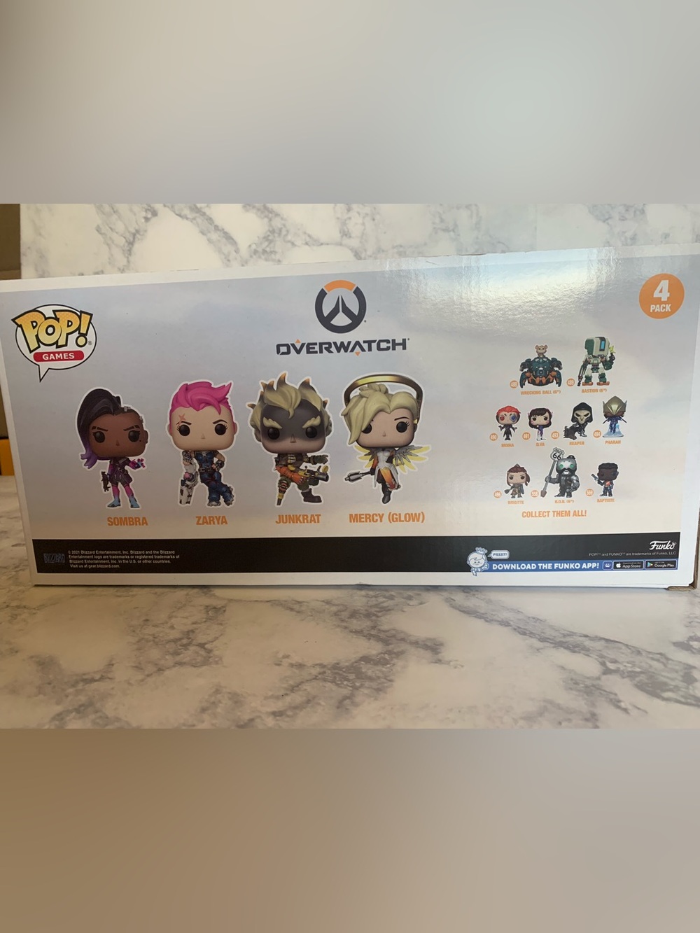 Overwatch Funko POP! Special Edition Sombra, Zarya , Junkrat & Mercy 4 Figures - Picture 2 of 10